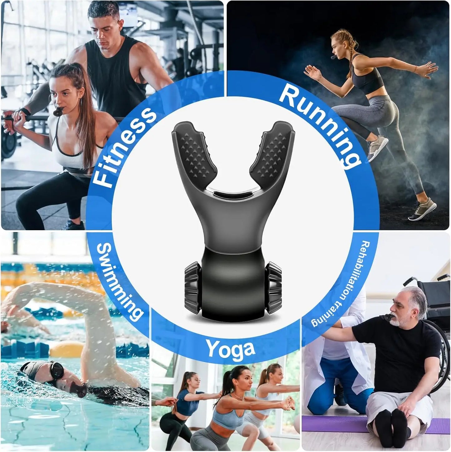 Breathing Trainer Lung Respirator - High Altitude Fitness Equipment for Outdoor Exercise
