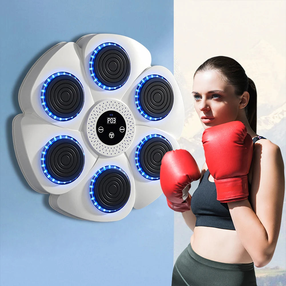 Smart Music Boxing Trainer for Adults and Kids - Home Fitness Response Training Wall Target