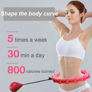 Adjustable Fitness Hula Hoop – Detachable Core Trainer for Waist, Abdominal & Full-Body Workouts
