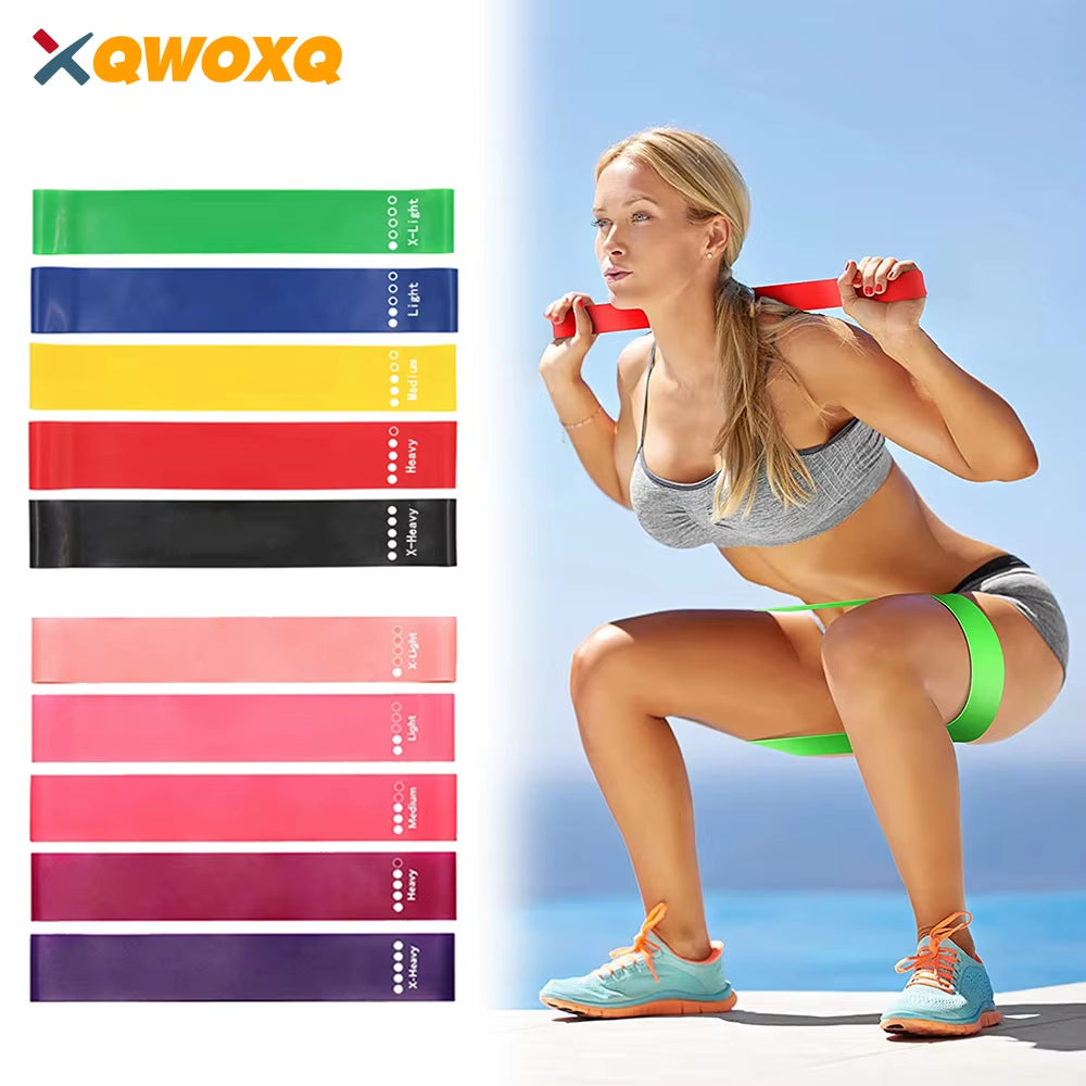 5-Piece Resistance Band Set for Men and Women - 5 Elastic Bands with Varying Resistance Levels for Home and Gym Workouts