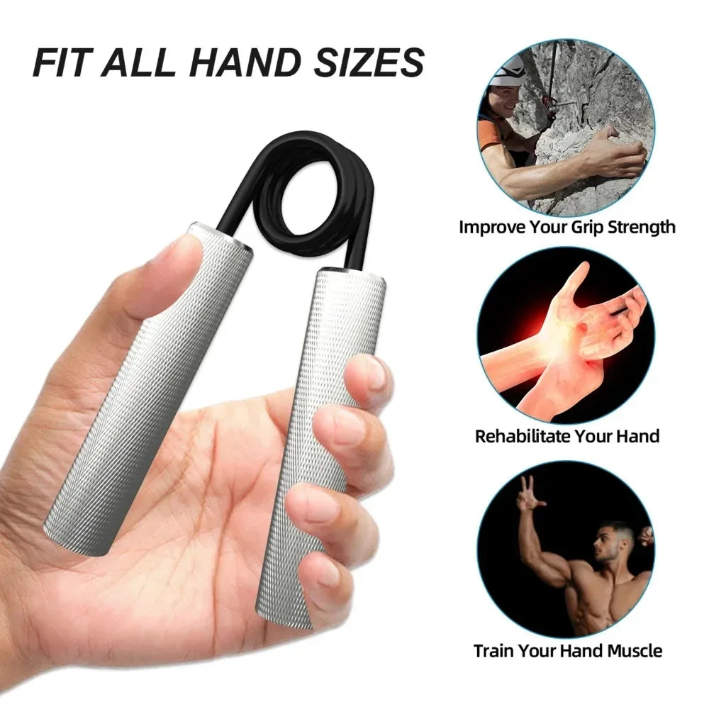 Metal Grip Strength Trainer - Forearm Exerciser and Hand Grip Strengthening Equipment (50LBS-300LBS) for Gym and Fitness