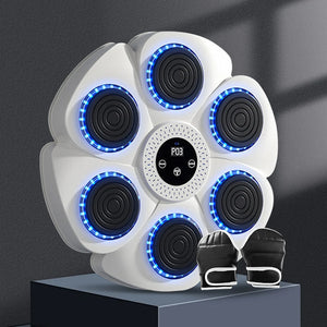 Smart Music Boxing Trainer – LED Reaction Punching Wall Target for Boxing, Fitness & Home Workouts
