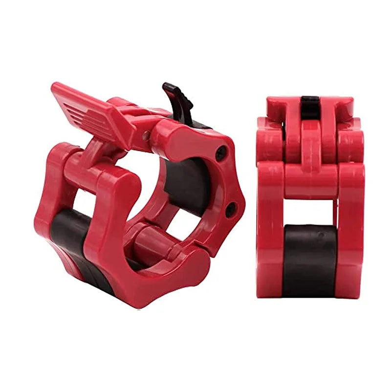 Barbell Clamps - 25mm/50mm Weightlifting Collars and Clips for Dumbbell Bars - Spinlock Gym Accessories