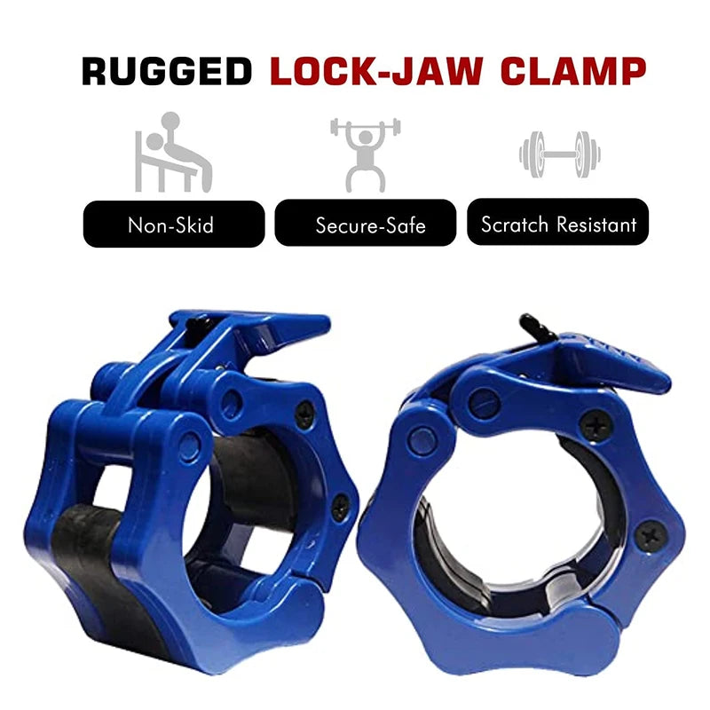 Barbell Clamps - 25mm/50mm Weightlifting Collars and Clips for Dumbbell Bars - Spinlock Gym Accessories