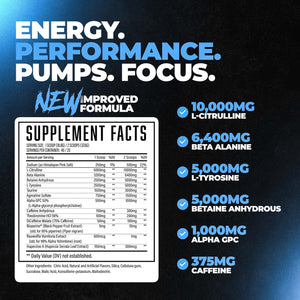 Wrecked Pre-Workout Powder – High Performance Energy & Pump Formula for Strength Training and Fitness