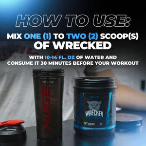 Wrecked Pre-Workout Powder – High Performance Energy & Pump Formula for Strength Training and Fitness