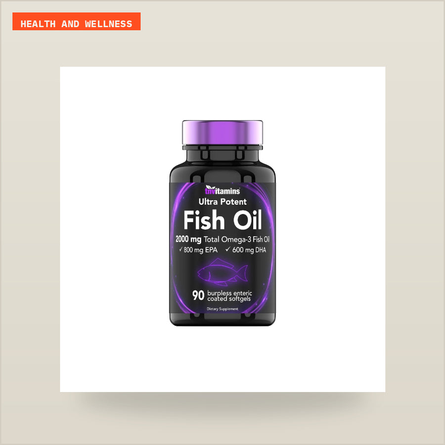 Omega-3 Fish Oil Softgels – Burpless EPA & DHA Supplement for Daily Wellness Support