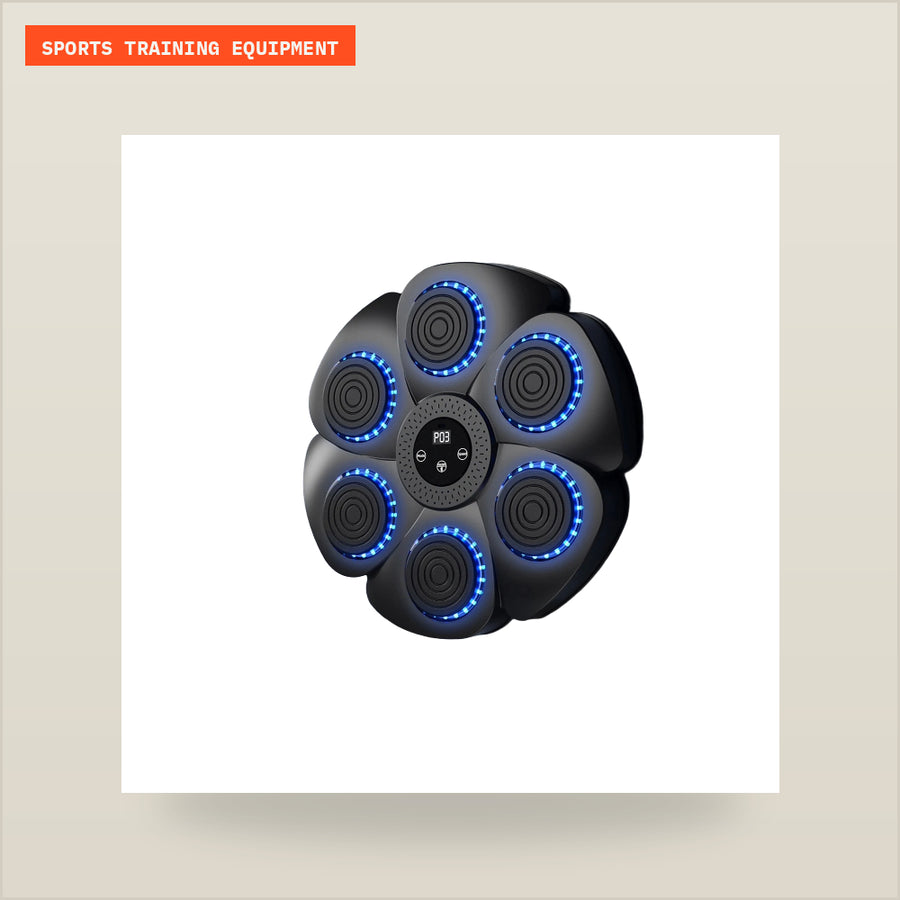 Smart Music Boxing Trainer – LED Reaction Punching Wall Target for Boxing, Fitness & Home Workouts