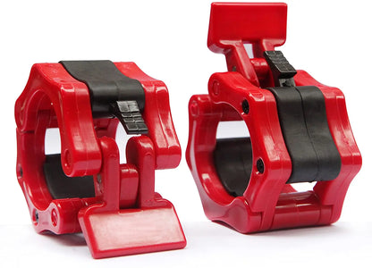 Barbell Clamps - 25mm/50mm Weightlifting Collars and Clips for Dumbbell Bars - Spinlock Gym Accessories