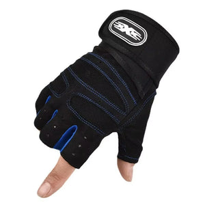 Fitness Training Gloves – Half Finger Grip Gloves with Wrist Support for Weightlifting, Cycling & Gym Workouts