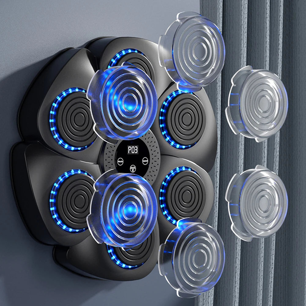Smart Music Boxing Trainer for Adults and Kids - Home Fitness Response Training Wall Target