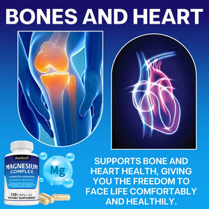 Magnesium Complex Capsules – Magnesium Glycinate & Malate Supplement for Muscle, Sleep & Daily Wellness Support
