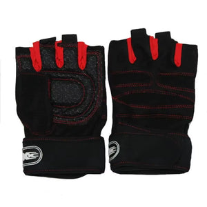 Fitness Training Gloves – Half Finger Grip Gloves with Wrist Support for Weightlifting, Cycling & Gym Workouts