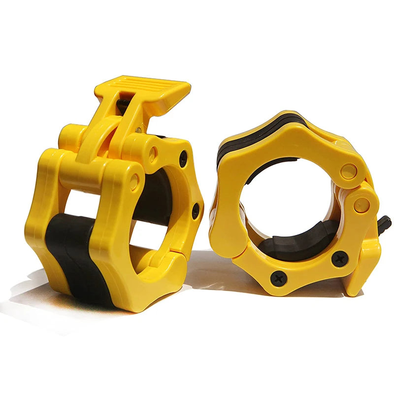 Barbell Clamps - 25mm/50mm Weightlifting Collars and Clips for Dumbbell Bars - Spinlock Gym Accessories