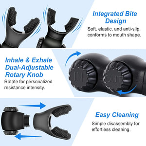 Breathing Trainer – Adjustable Lung Capacity & Endurance Training Device for Fitness and Sports