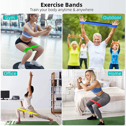 5-Piece Resistance Band Set for Men and Women - 5 Elastic Bands with Varying Resistance Levels for Home and Gym Workouts