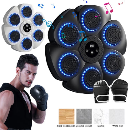 Smart Music Boxing Trainer for Adults and Kids - Home Fitness Response Training Wall Target